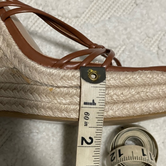 Strappy Wedge Square Toe Sandals - Picture 14 of 14